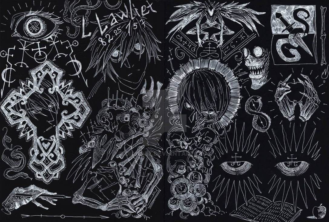 death note doodles by dianaiiz on DeviantArt