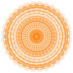 Orange Mandala 