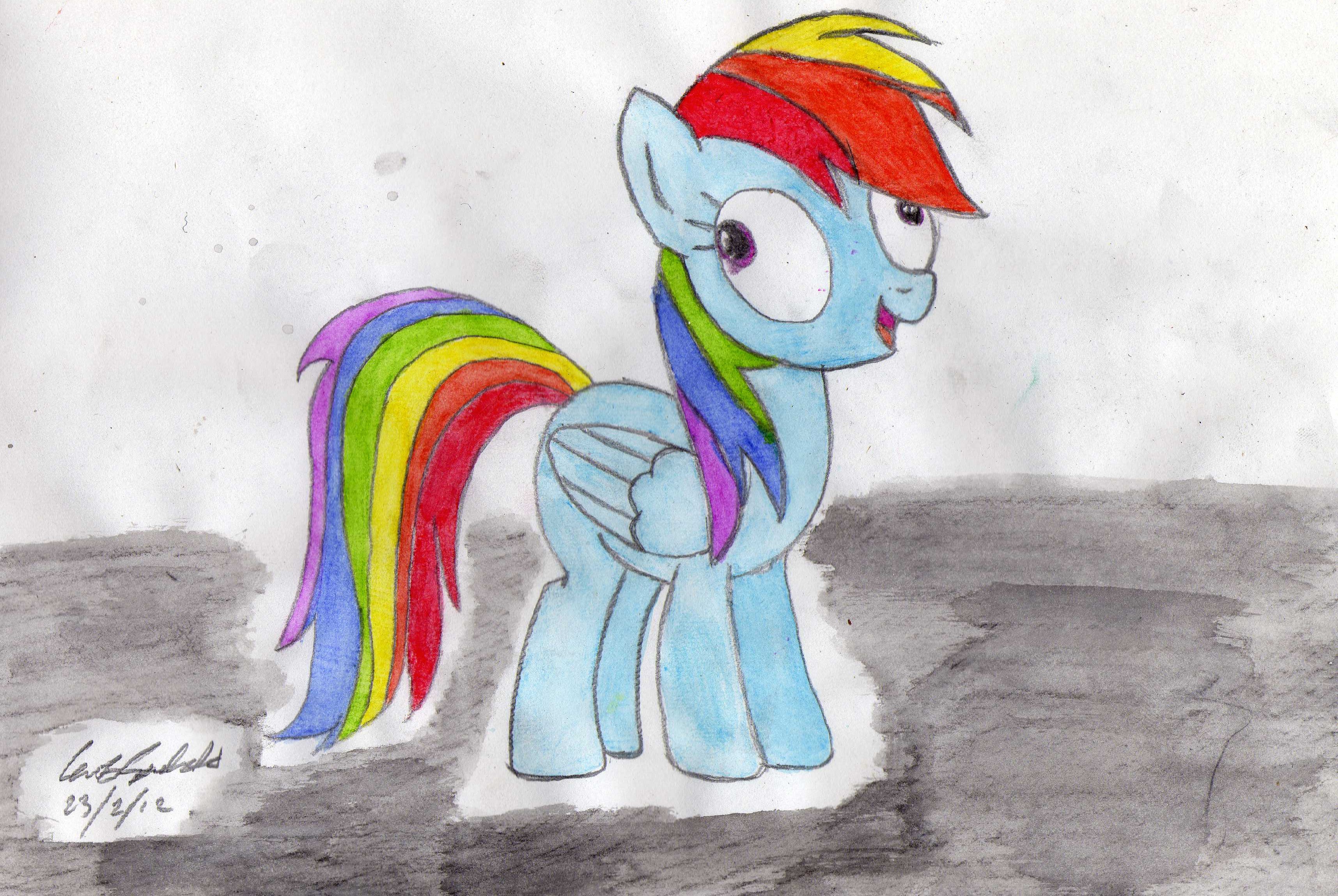 Rainbow Dash Watercolour