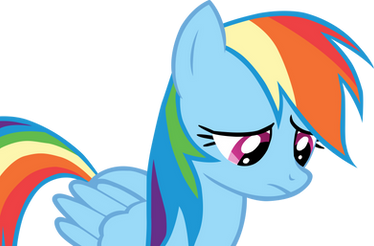 Sad Rainbow Dash