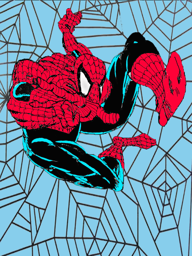 Spider-Man: Todd MacFarlane Style coloured