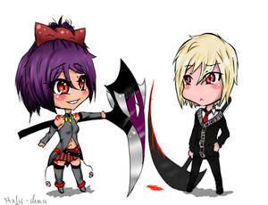 Satty and Alex chibi