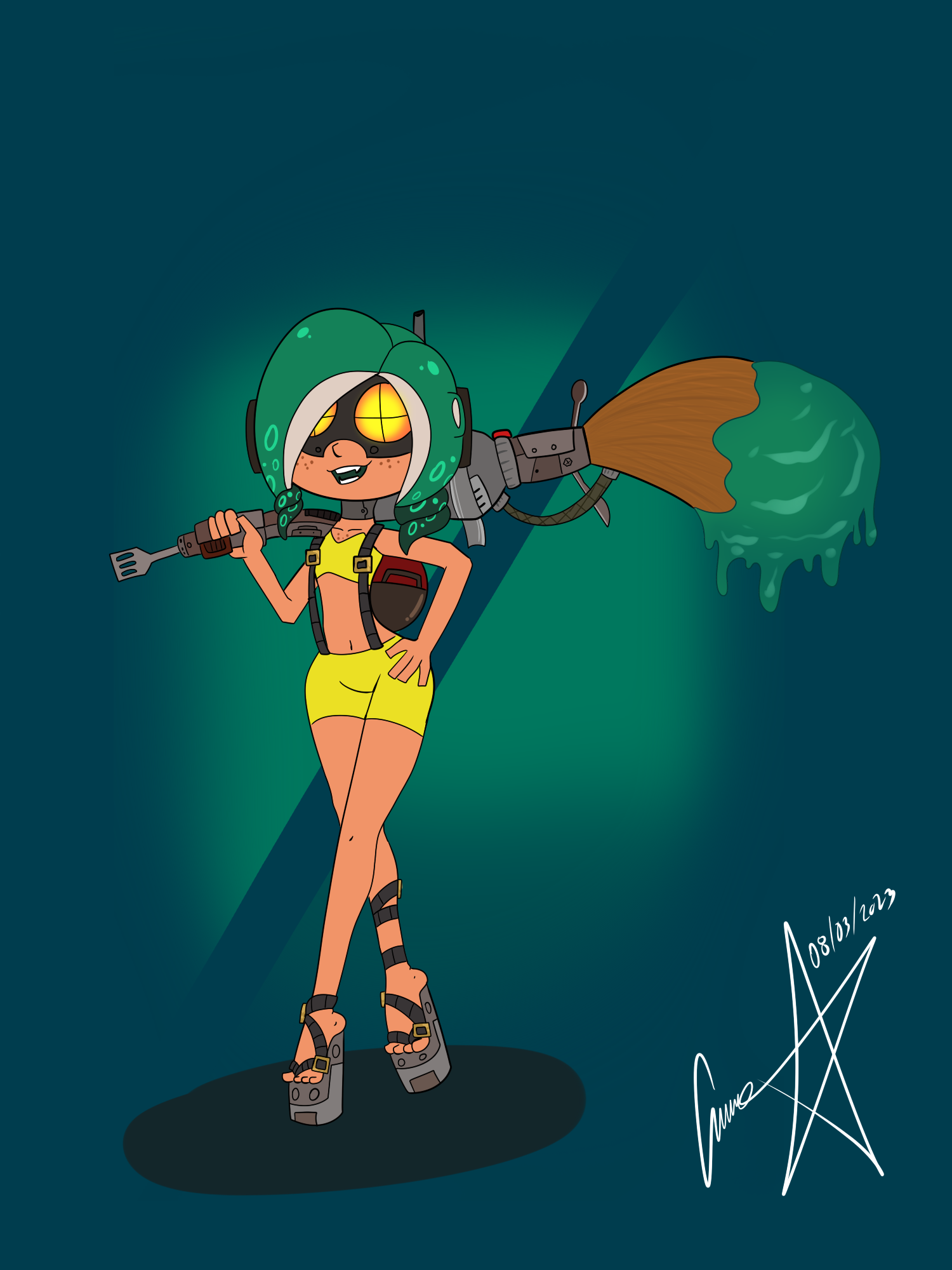 Deviantart Wranglers -Commission- Wrangler Ink Brush! by Soropin on DeviantArt