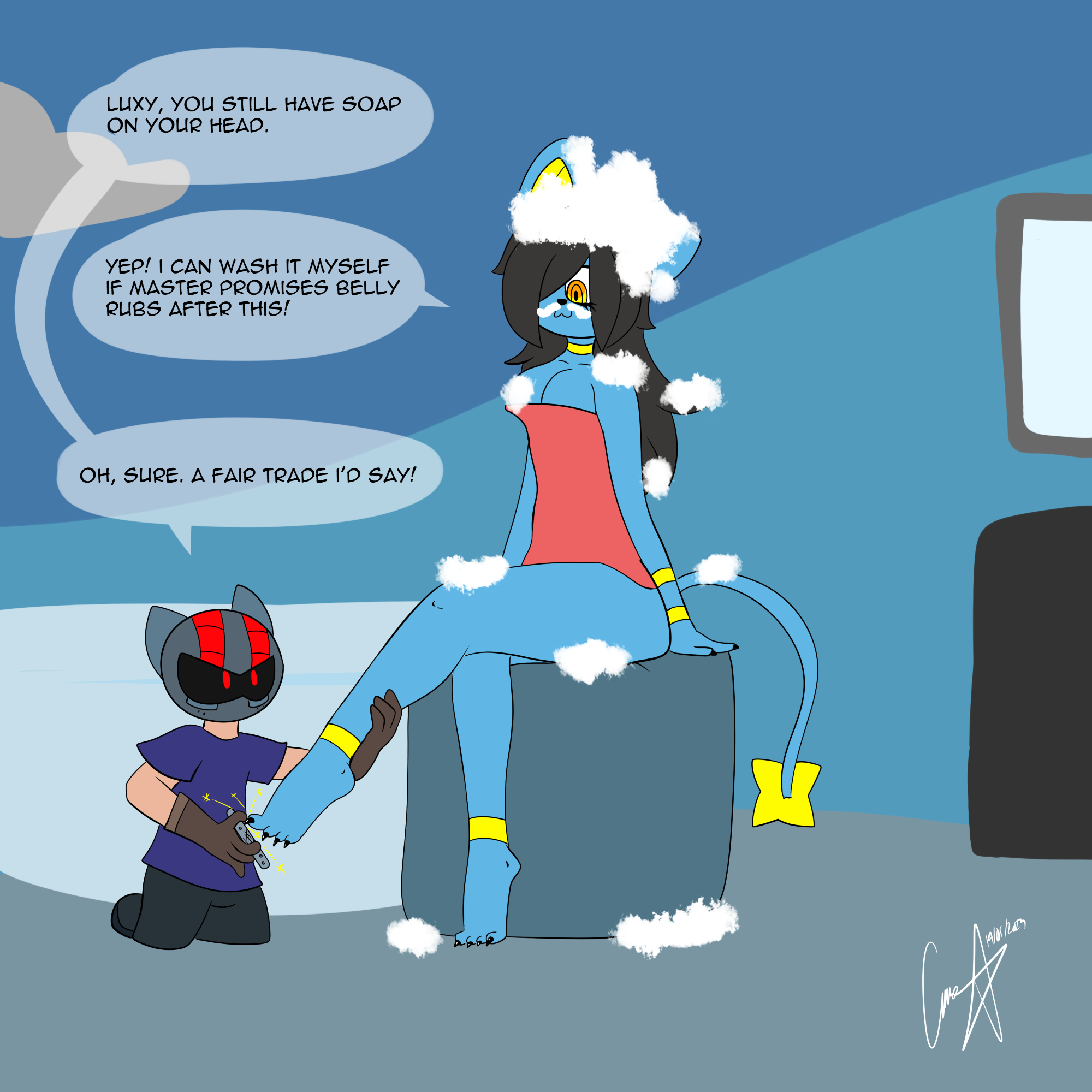 Deviantart Wash Washing Luxy! by Soropin on DeviantArt
