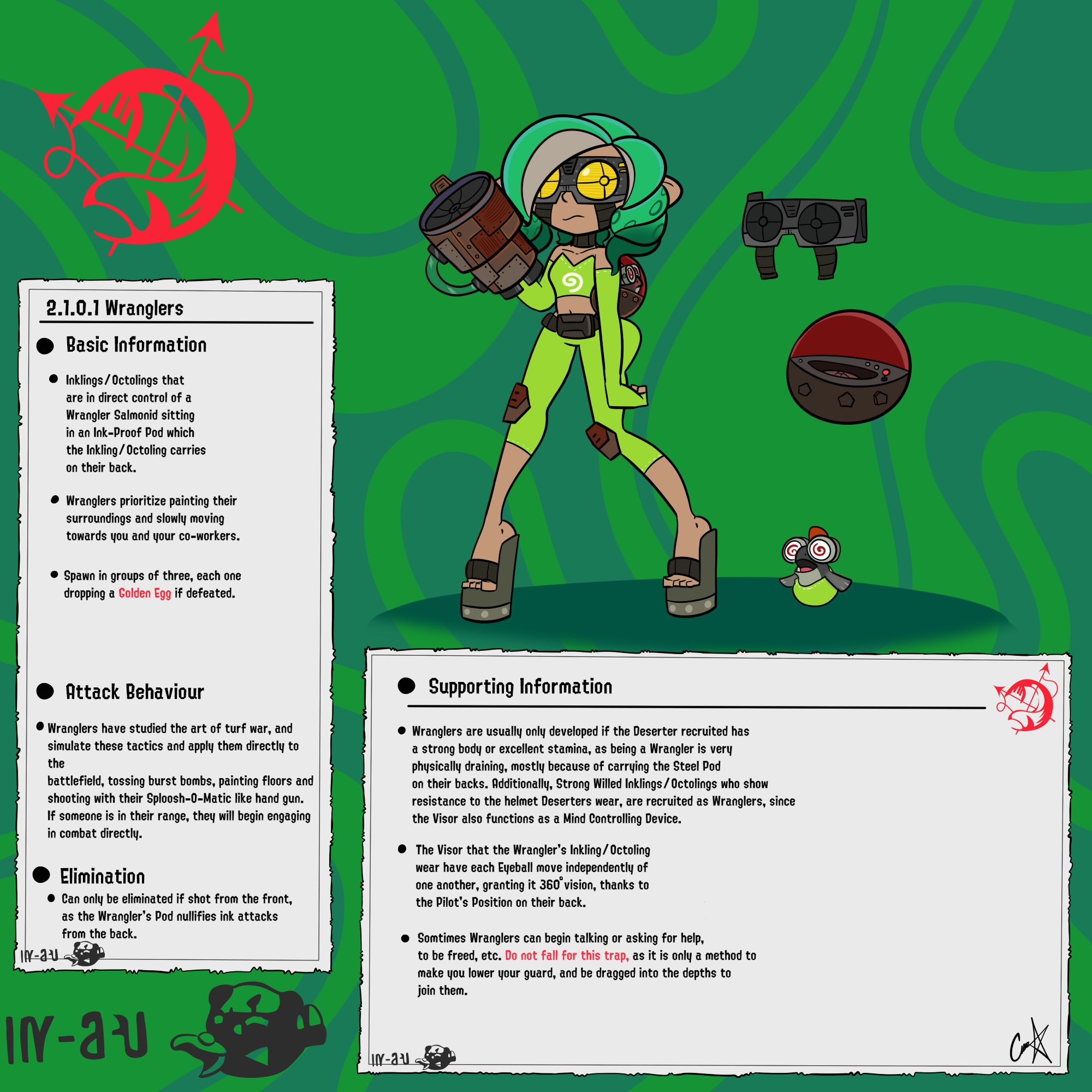 Deviantart Wranglers Salmonids 2.1.0.1 Wranglers by Soropin on DeviantArt