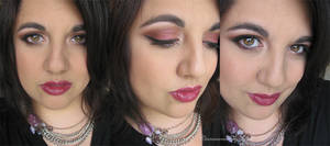 Burgandy Smokey Eye Makeup