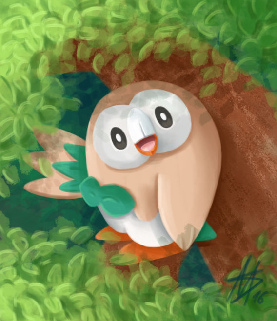 Rowlet by capitanusop on DeviantArt