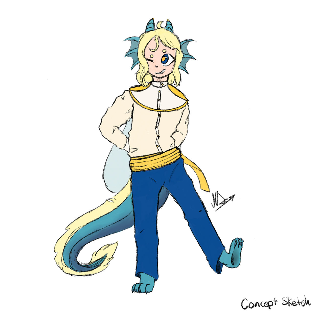 Humonid Practice Humanoid Concept Art (practice) by MoonflowerStrawberri on DeviantArt