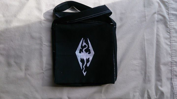 Black And Silver Skyrim Inspired Bag