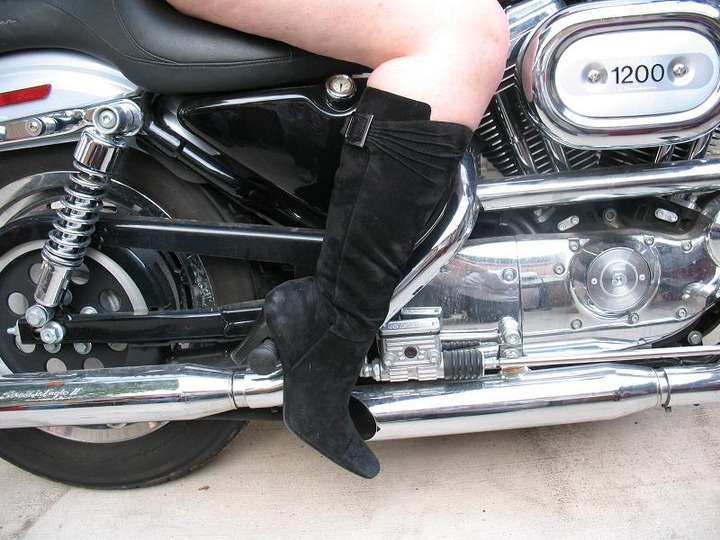 boots with motorcycle