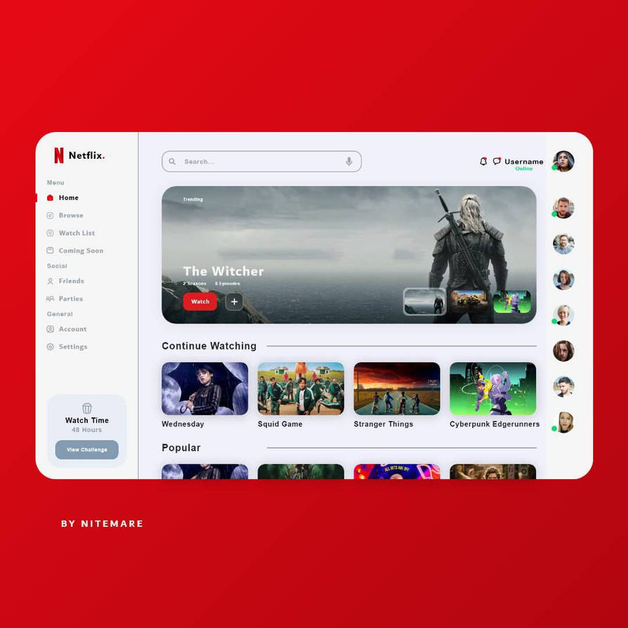 Netflix Website Ui Design Lite Mode By ZzNiteMare On DeviantArt netflix-website-ui-design-lite-mode-by-zznitemare-on-deviantart