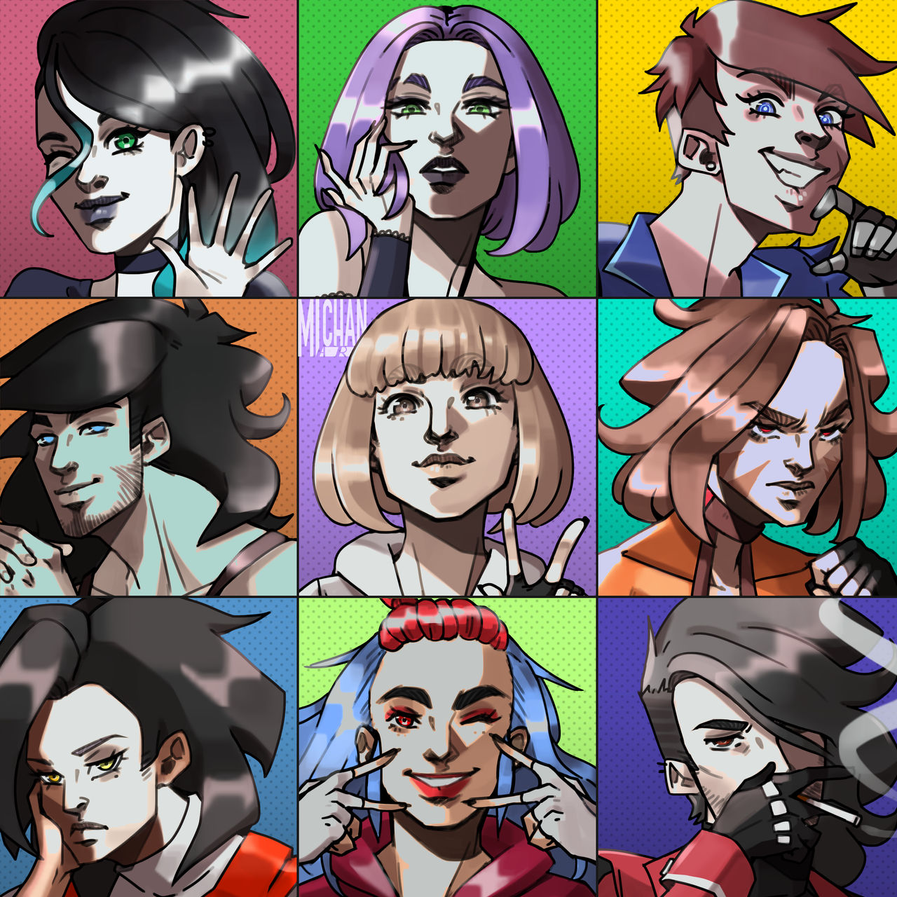 Character Panels 2020 by michellezar on DeviantArt