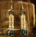 Blue Byzantine Earrings by cradleofdoom