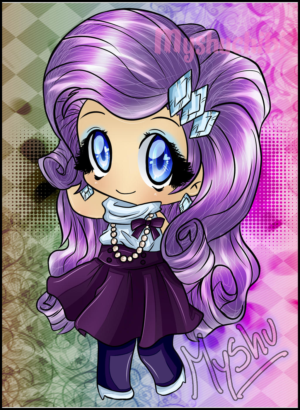 Rarity chibi by Myshumeaw on DeviantArt