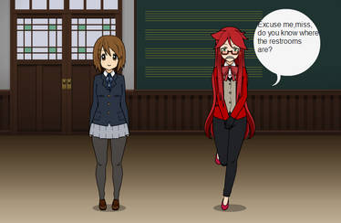 Grell omorashi (Guest Star : Yui Hirasawa)