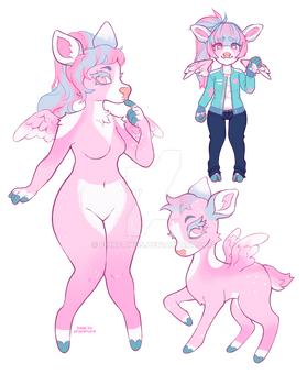 $15 Cotton Candy Deer [SOLD]