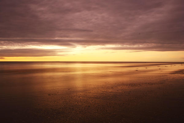 Water sunset and clouds yay