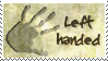 Left handed stamp