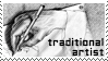 Traditional artist stamp