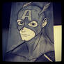 Captain America Sketch Card