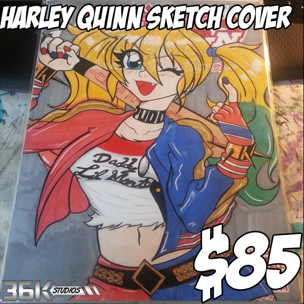 Harley Quinn Sketch Cover