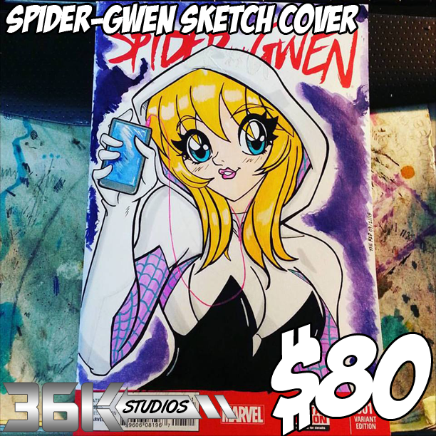 Spider-Gwen Sketch Cover For Sale