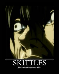 Mikami Wants Skittles by TimeIsShort