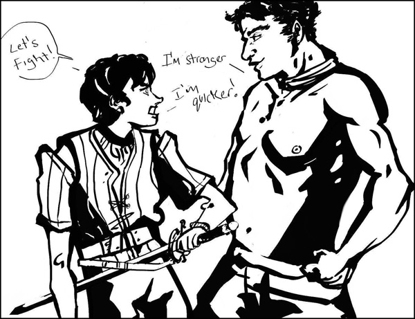 Game Of Thrones Arya And Gendry By Dunnstar On Deviantart