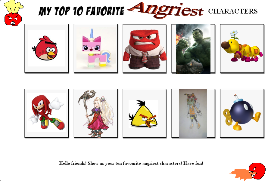 Angry Character Names My top 10 favorite Angry characters by annonmyous on DeviantArt