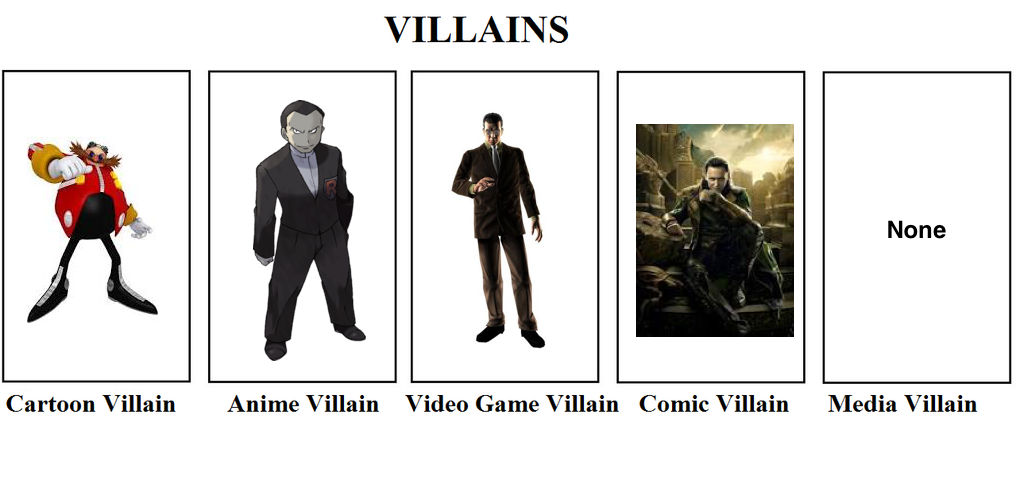 My Favorite Villains By Annonmyous On Deviantart My Favorite Villains By Annonmyous On Deviantart