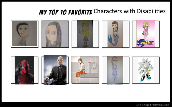 My Top Ten favorite Characters with disabilities by annonmyous on ...