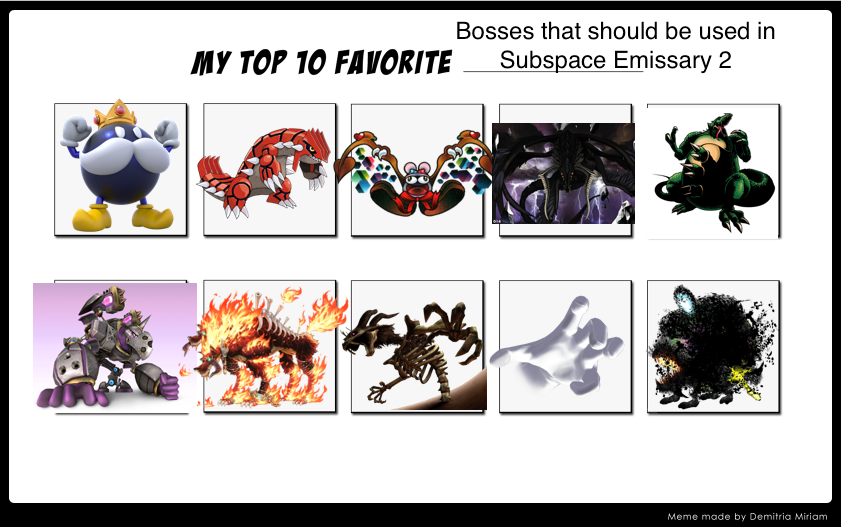 Ten Bosses that should be in Subspace Emissary 2