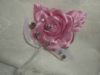 Pink Frost Boutonniere