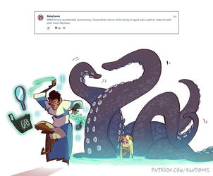 Weekly Doodles - LoveCraftian Horror by RandoWis