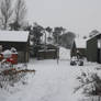 snowy farm