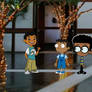 Theo with Baljeet and Clyde