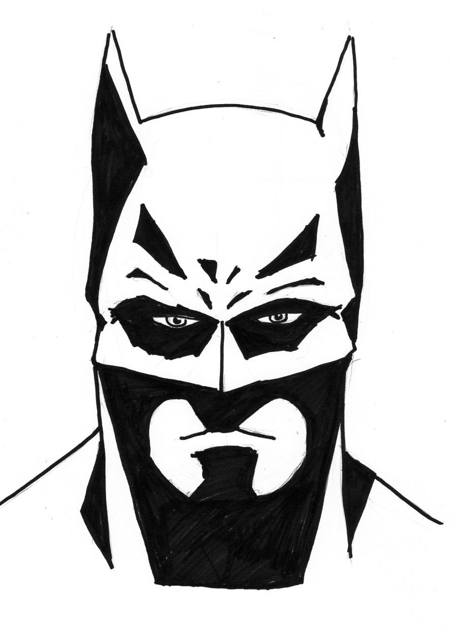 Batman Portrait Simple Batman portrait 1 by dave365 on DeviantArt