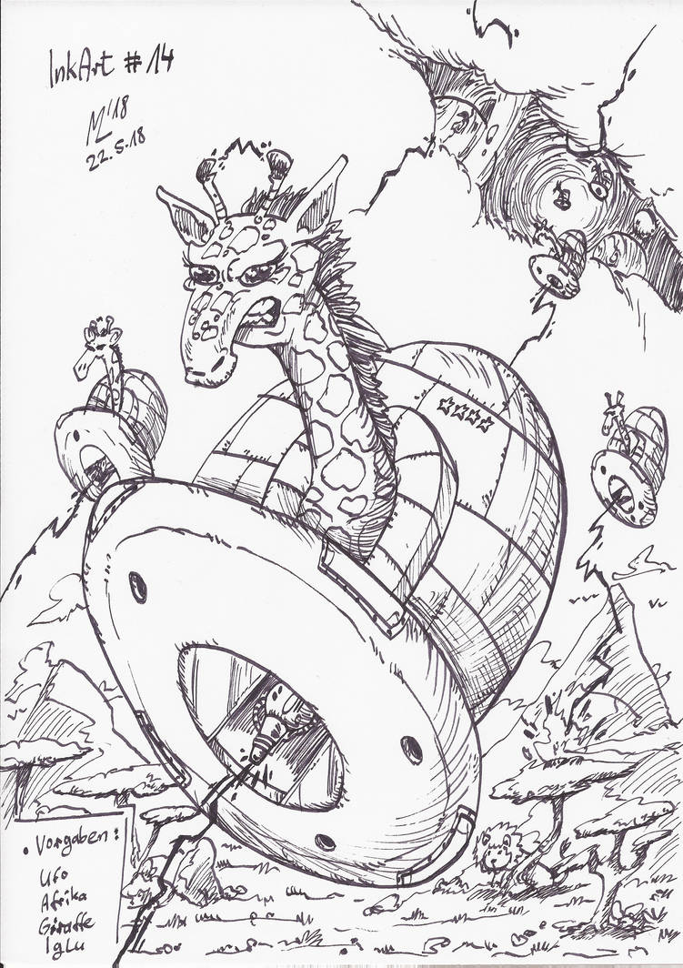 InkArt #14: Vorgabenrunde - Totally Random Africa by blue-hugo