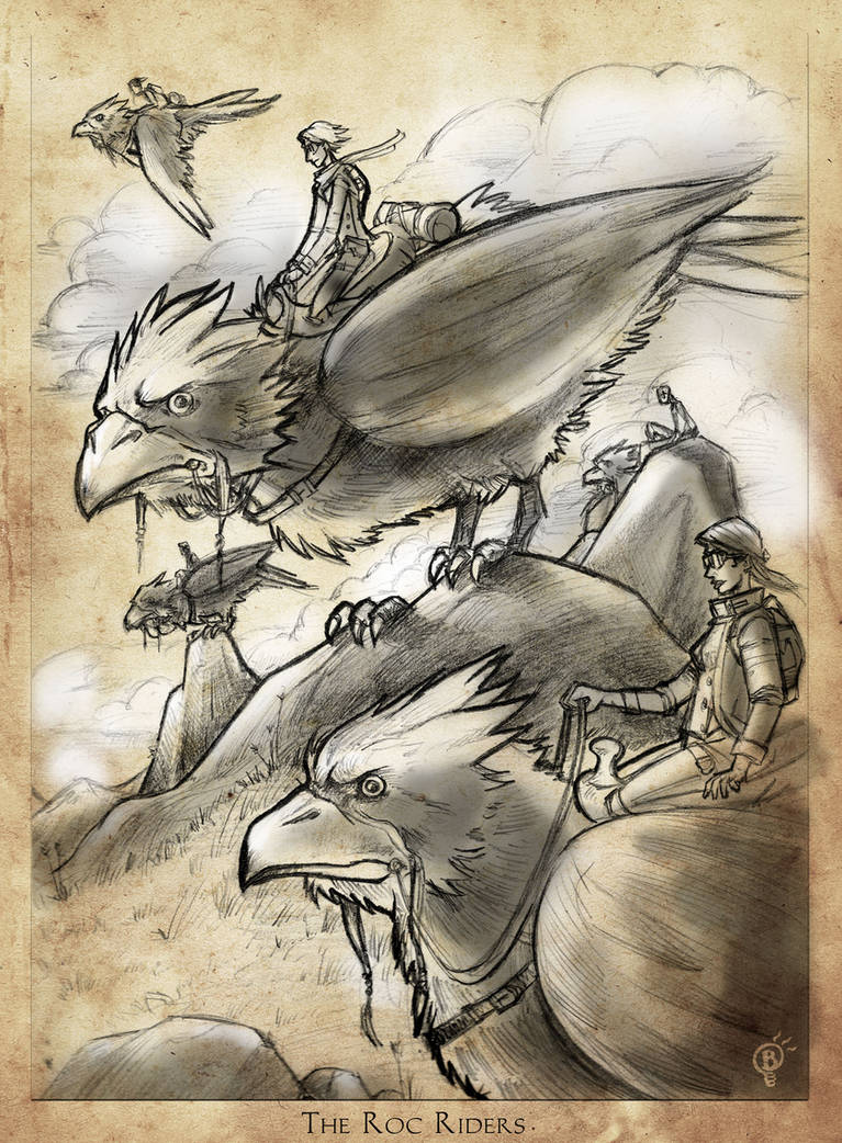 Human Riding A Roc The Roc Riders by Briansbigideas on DeviantArt