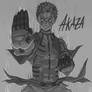Akaza-Demon Slayer (Greyscale WIP)