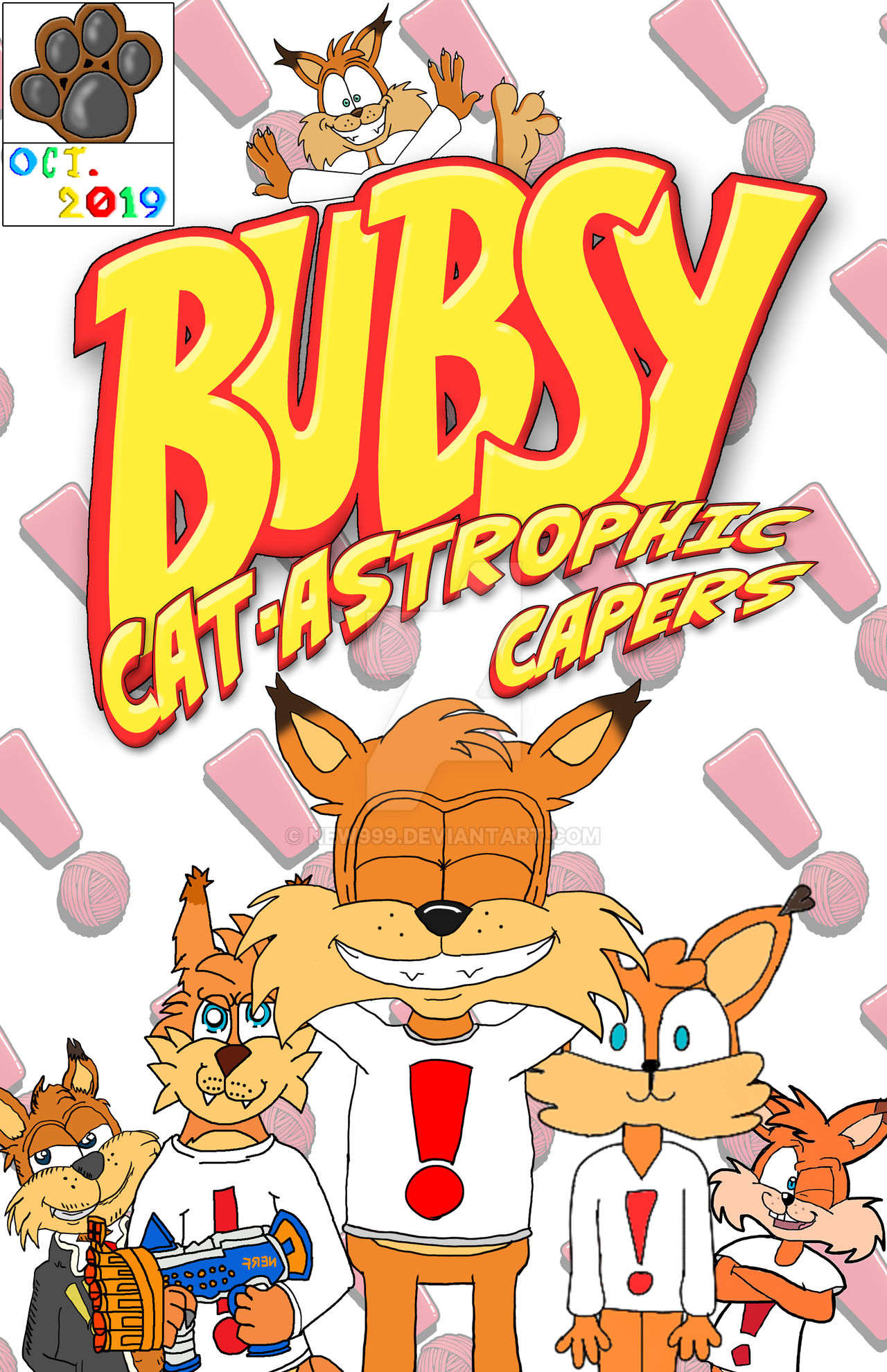 Bubby Comics Bubsy Fan Comic Cover #1 by New999 on DeviantArt