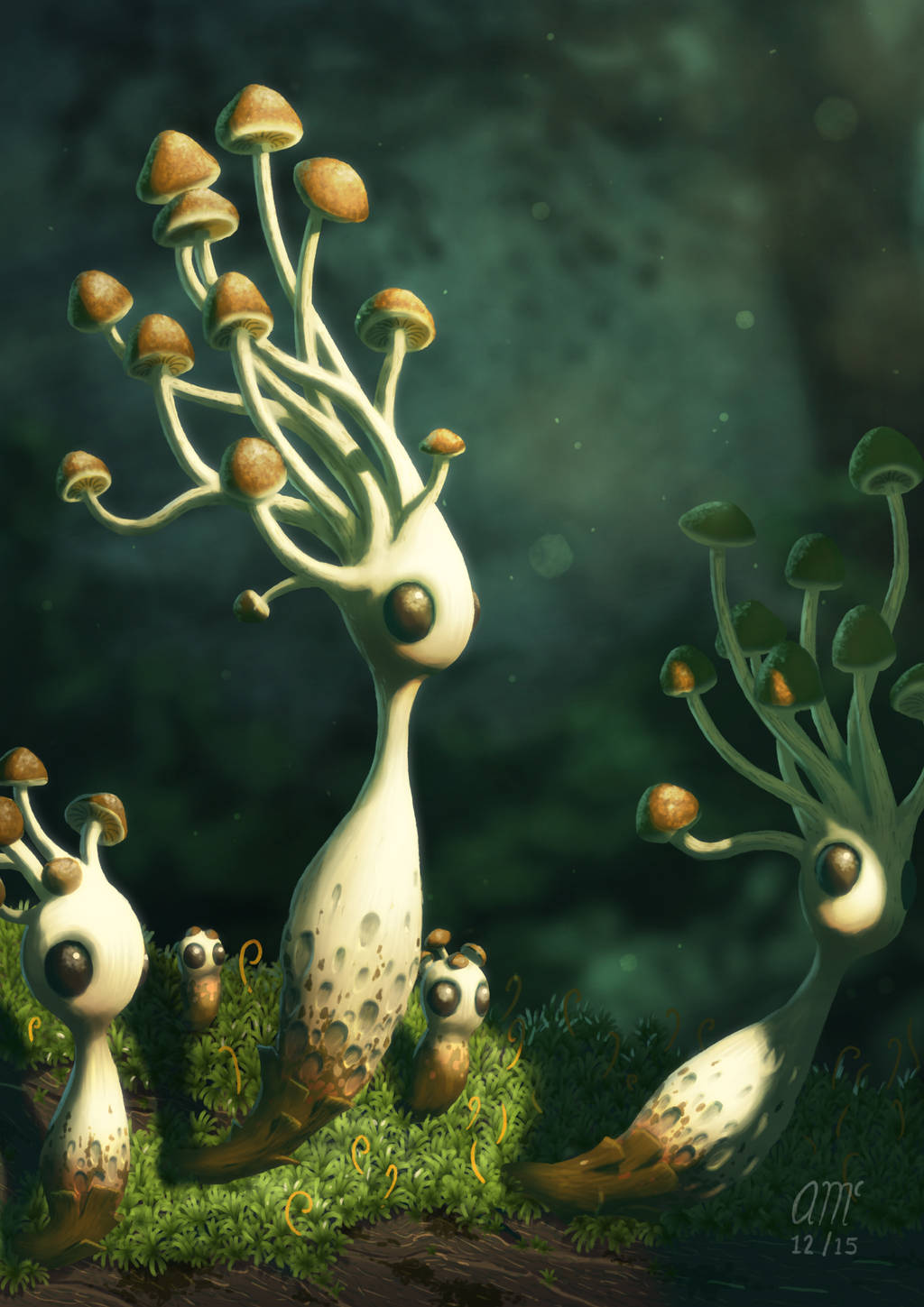 Mushrooms by AndrewMcIntoshArt