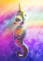 Mexican Rainbow Unicorn Seahorse