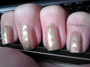 31 Week Nail art challenge: Week 4 Green Nails by LittleAndzia