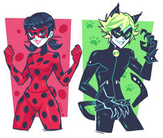 Miraculous Ladybug and Chat Noir