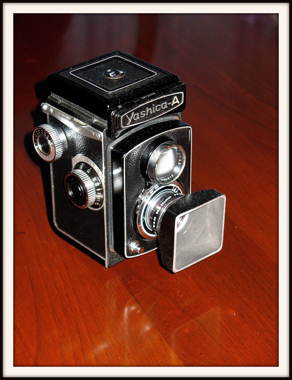 Yashica A with hood