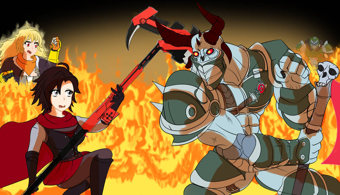 Ruby Rose vs VERY strong Demon by UrhangrZerg on DeviantArt