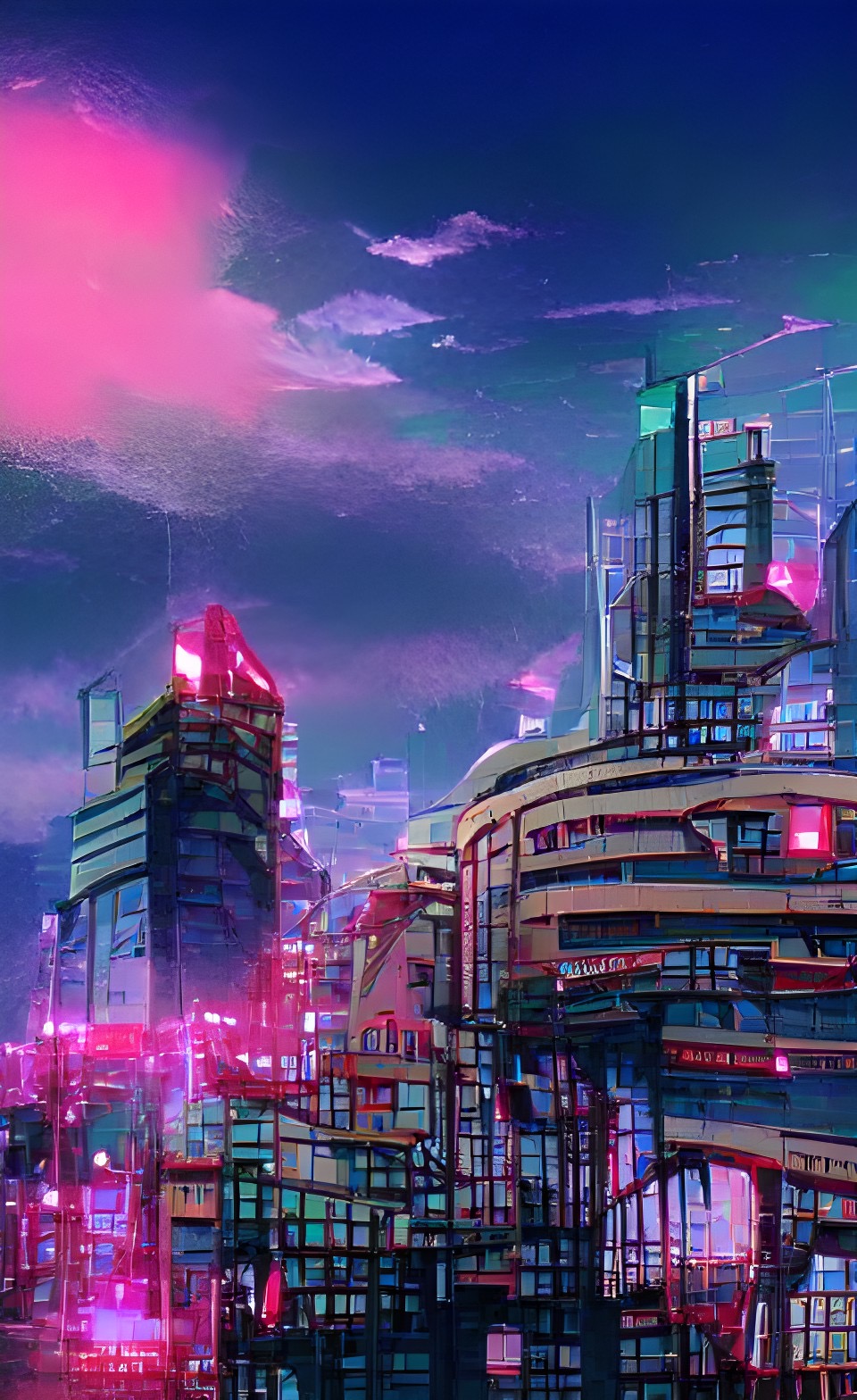 Aesthetic Anime Style Cyberpunk City Art by MatiX615 on DeviantArt Aesthetic Anime Style Cyberpunk City Art by MatiX615 on DeviantArt