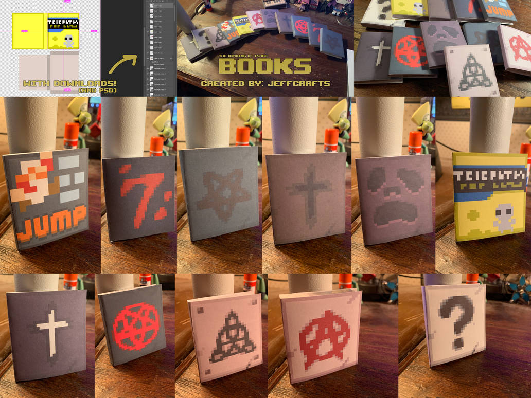 Binding of Isaac Papercraft books by Jeffcrafts on DeviantArt