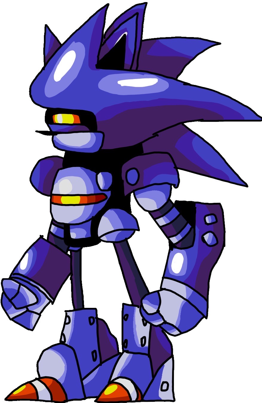 Neo Metal Sonic over Mecha Sonic [Sonic 3 A.I.R.] [Mods]